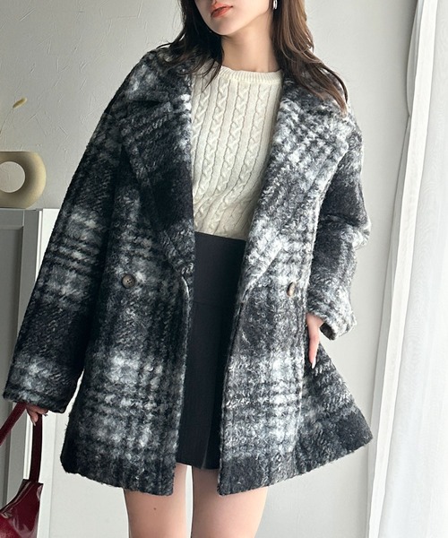 「classicalelf」 ピーコート FREE ブラック レディース_画像5