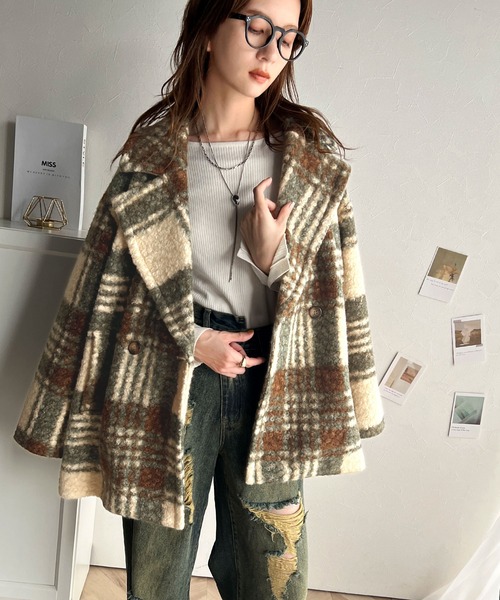 「classicalelf」 ピーコート FREE ブラック レディース_画像7