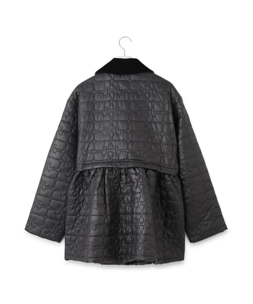 GANNI（ガニー） ステンカラーコート コート 「」Shiny Quilt Midi