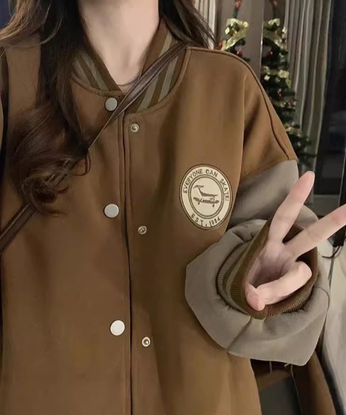 スタジャン ワンポイントスタジャン レディース : ZOZOTOWN Yahoo!店