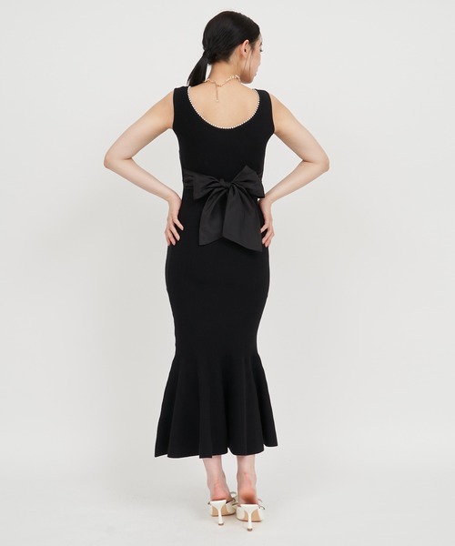 「ROYAL PARTY」 ノースリーブワンピース FREE ブラック レディース_画像7