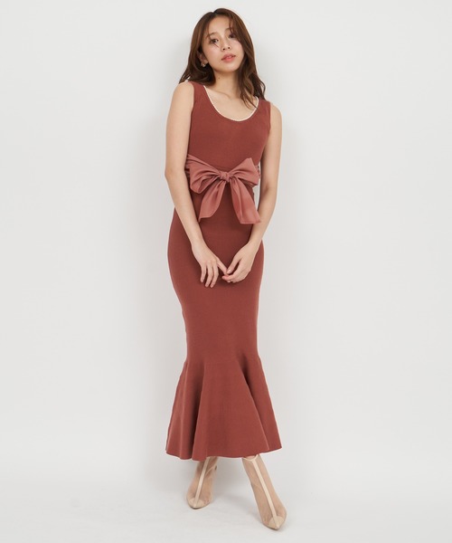 「ROYAL PARTY」 ノースリーブワンピース FREE ブラック レディース_画像9