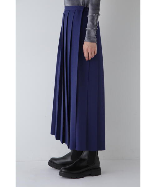 「human woman」 プリーツスカート MEDIUM ブルー レディース_画像6