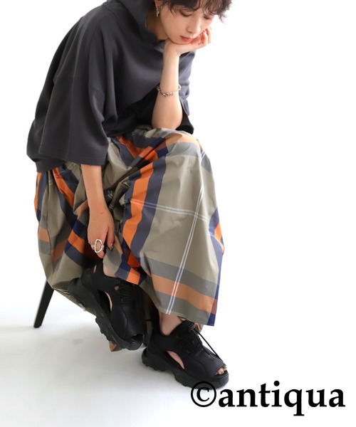 「antiqua」 ローカットスニーカー S ブラック レディース_画像9