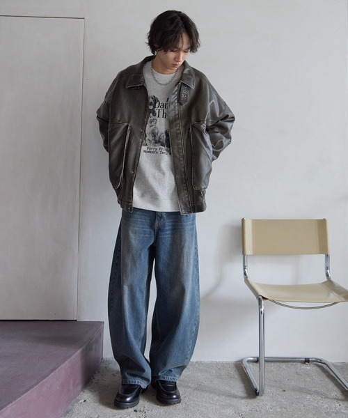 超美品リボルバー スウェット L グレー ルナティックラビット エルボーパッチ PBLIM トレーナー スウェット 「UNISEX」エルボーパッチアニマル