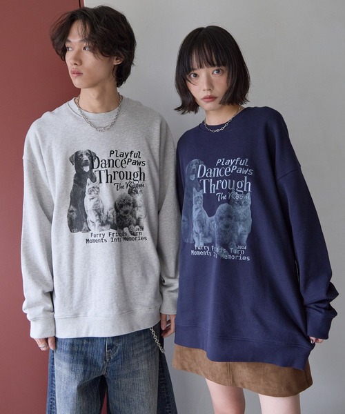 21AW ALONE エルボーパッチ パイル スウェット SIZE 2 PBLIM トレーナー スウェット 「UNISEX」エルボーパッチアニマル