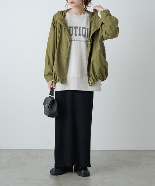 「PUAL CE CIN」 マウンテンパーカー FREE カーキ レディース_画像2