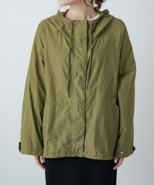 「PUAL CE CIN」 マウンテンパーカー FREE カーキ レディース_画像4