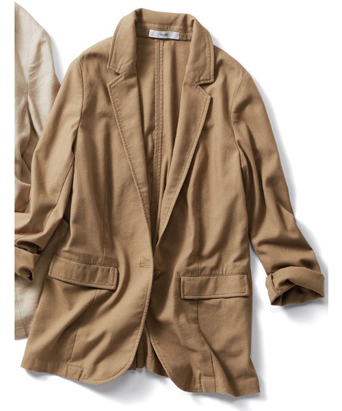 「IEDIT」 テーラードジャケット SMALL ネイビー レディース_画像2