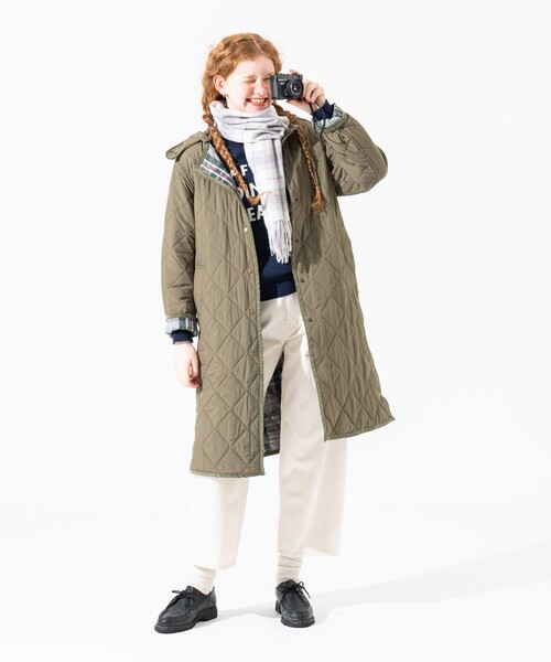 「Afternoon Tea」 マフラー ONE SIZE レッド レディース_画像2