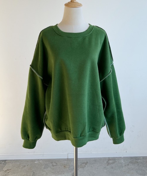 「Futier land」 スウェットカットソー FREE グリーン レディース_画像4