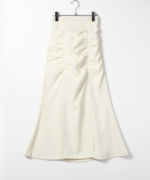 「me+em select」 ロングスカート MEDIUM アイボリー レディース_画像2