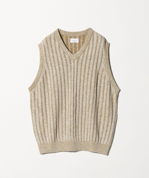 ＜Steven Alan＞ダブルクロス ベスト　ベージュ Steven Alan（スティーブンアラン）の「＜COLD BREAKER × Steven Alan