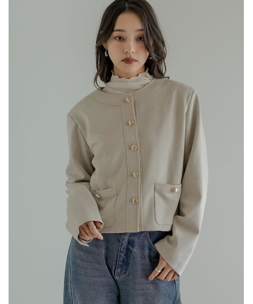 Re:EDIT（リエディ） ジャケット ノーカラージャケット 「2026S/S