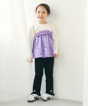 tシャツ ワッフルフリルドッキングトップス キ...の詳細画像4