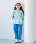 tシャツ ワッフルフリルドッキングトップス キ...の詳細画像3