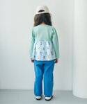 tシャツ ワッフルフリルドッキングトップス キ...の詳細画像4
