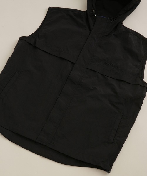 「THOUSAND MILE」 ナイロンベスト M パープル メンズ_画像9