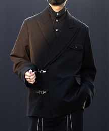 「CLEL」 テーラードジャケット M チャコールグレー メンズの画像3