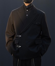 「CLEL」 テーラードジャケット M チャコールグレー メンズの画像5