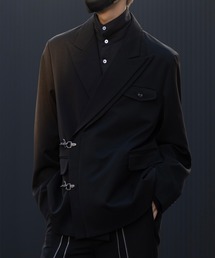 「CLEL」 テーラードジャケット M チャコールグレー メンズの画像7