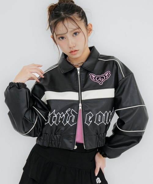 ドルチェアンドガッバーナ　キッズ　ボーイズ　ガールズ　レザージャケット　正規品 ANAP GiRL（アナップガール） コート アウター フェイクレザー