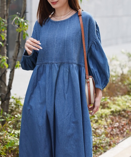 sakishimatokyo ワンピース 「India Fabric」インド綿ピンタック