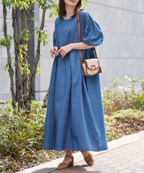 sakishimatokyo ワンピース 「India Fabric」インド綿ピンタック