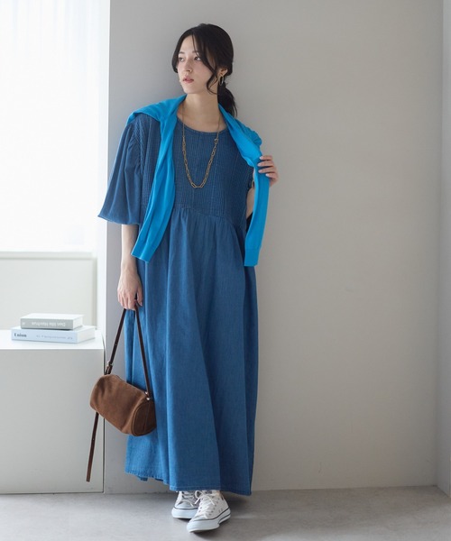 sakishimatokyo ワンピース 「India Fabric」インド綿ピンタック