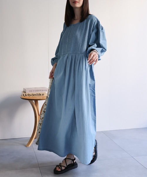 sakishimatokyo ワンピース 「India Fabric」インド綿ピンタック