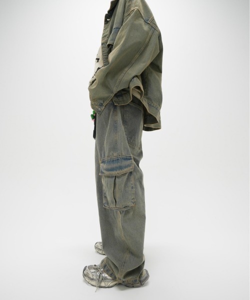 「XU」 デニムパンツ ONE SIZE ブラック メンズ_画像2