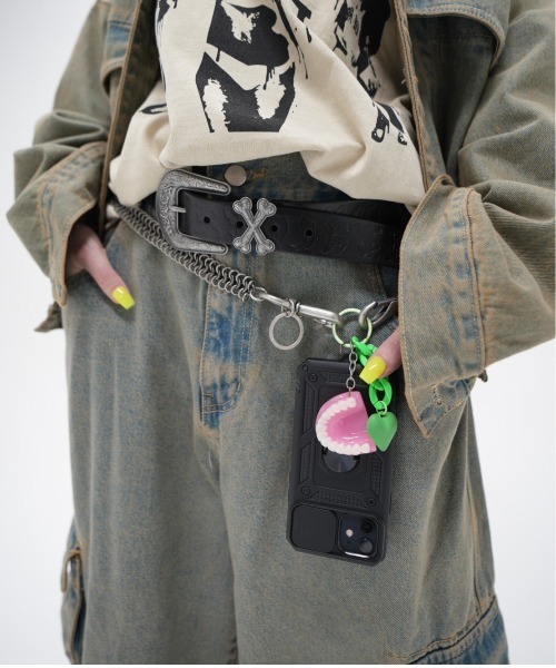 「XU」 デニムパンツ ONE SIZE ブラック メンズ_画像6