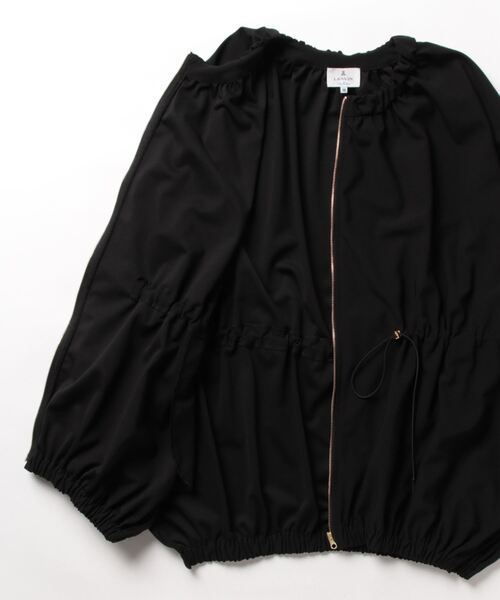 「LANVIN en Bleu」 ブルゾン 38 ブラック レディースの画像
