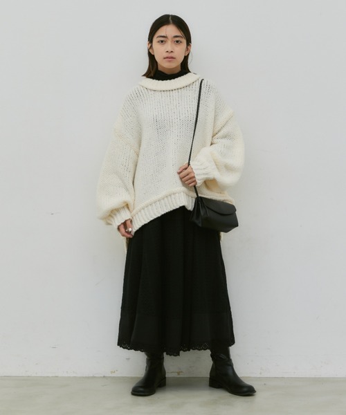 「Libra Cue」 フレアスカート FREE アイボリー レディース_画像2