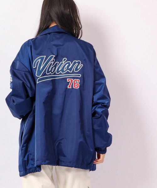 「VISION STREET WEAR」 コーチジャケット M ブラック メンズ_画像3