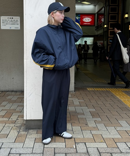 「CANAL JEAN」 ナイロンブルゾン ONE SIZE ライトグレー レディースの画像