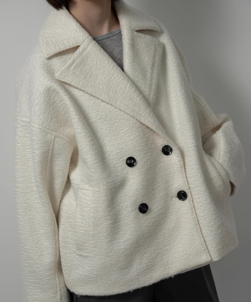 lawgy（ラウジー） コート アウター point collar double button