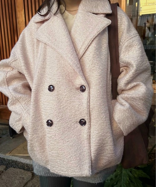 lawgy（ラウジー） コート アウター point collar double button