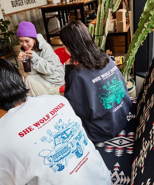 「FREAK'S STORE」 プルオーバーパーカー LARGE グレー メンズ_画像4