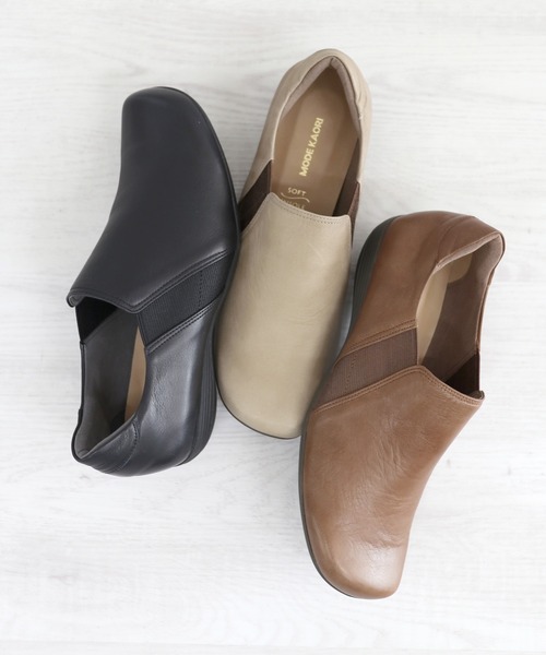 「MODE KAORI」 スリッポン 23.5cm ブラック レディース_画像6