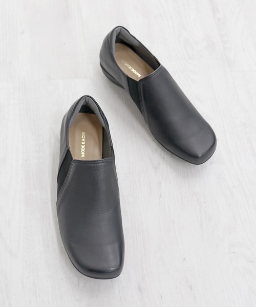 「MODE KAORI」 スリッポン 23.5cm ブラック レディース_画像9