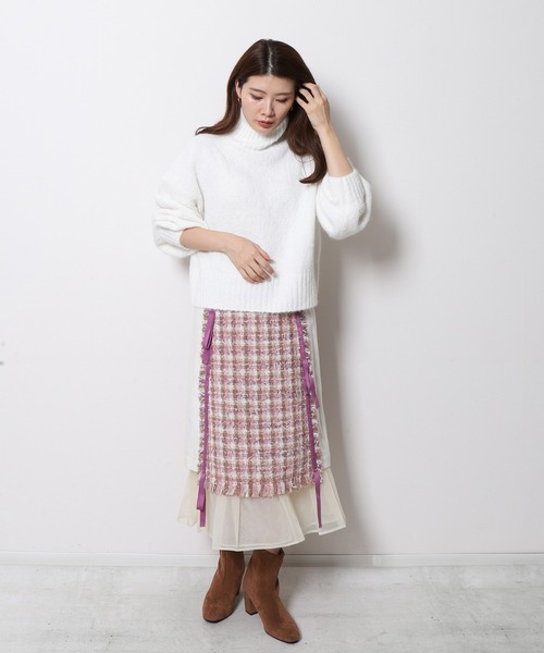 「Re.Verofonna」 長袖ニット MEDIUM ブルー レディース_画像4