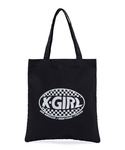 トートバッグ CHECKER OVAL LOG...の詳細画像1