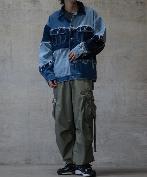 「JOHN'S CLOSET」 デニムジャケット LARGE ブラック メンズ_画像7