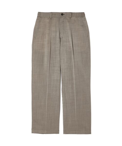 ワイドパンツ スラックス 1TUCK TROUSERS メンズ レディースの画像