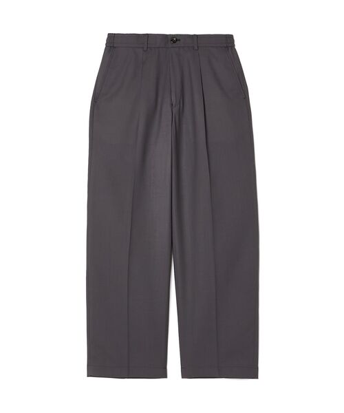 ワイドパンツ スラックス 1TUCK TROUSERS メンズ レディースの画像