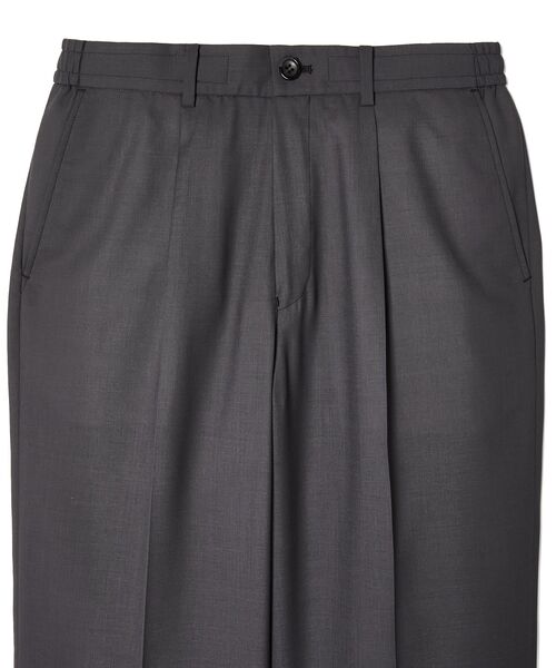 ワイドパンツ スラックス 1TUCK TROUSERS メンズ レディースの画像