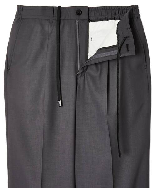 ワイドパンツ スラックス 1TUCK TROUSERS メンズ レディースの画像