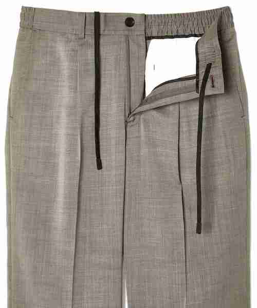 ワイドパンツ スラックス 1TUCK TROUSERS メンズ レディースの画像