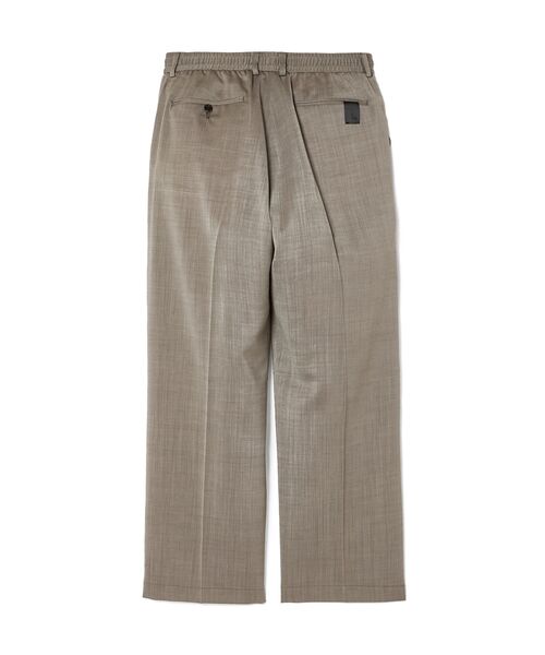 ワイドパンツ スラックス 1TUCK TROUSERS メンズ レディースの画像
